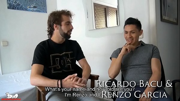 Ricardo immediately sucks up Renzo uncut cock